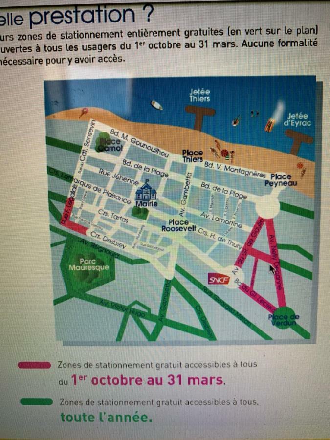 Le Central Plage - Commerce - Marche A 2 Pas Apartment Arcachon Exterior photo